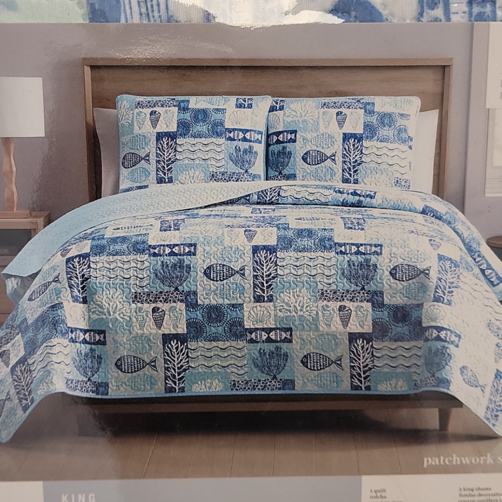 3pc Quilt set - Picture 2 of 3